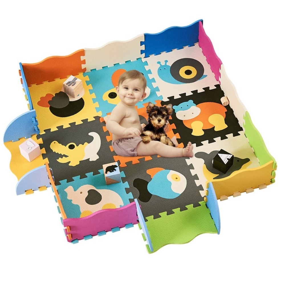 Cute Stone Eva Toy Series Animal Play Mat Puzzle Multicolor Learning Game